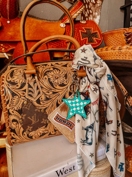 Boujee Tooled leather Speedy Tote