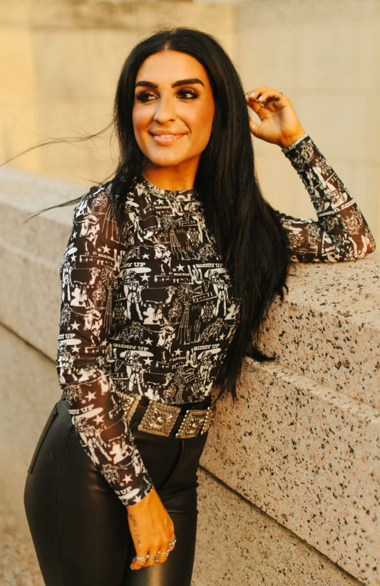 Western Mock Neck