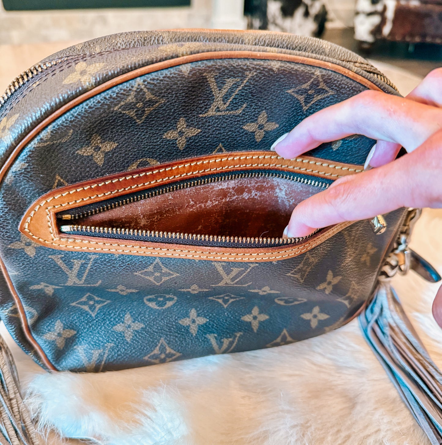 Boujee Louis Senlis Shoulder Bag