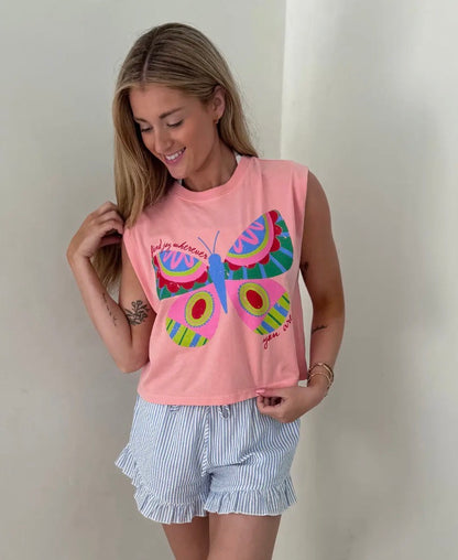 Butterfly Muscle Tee