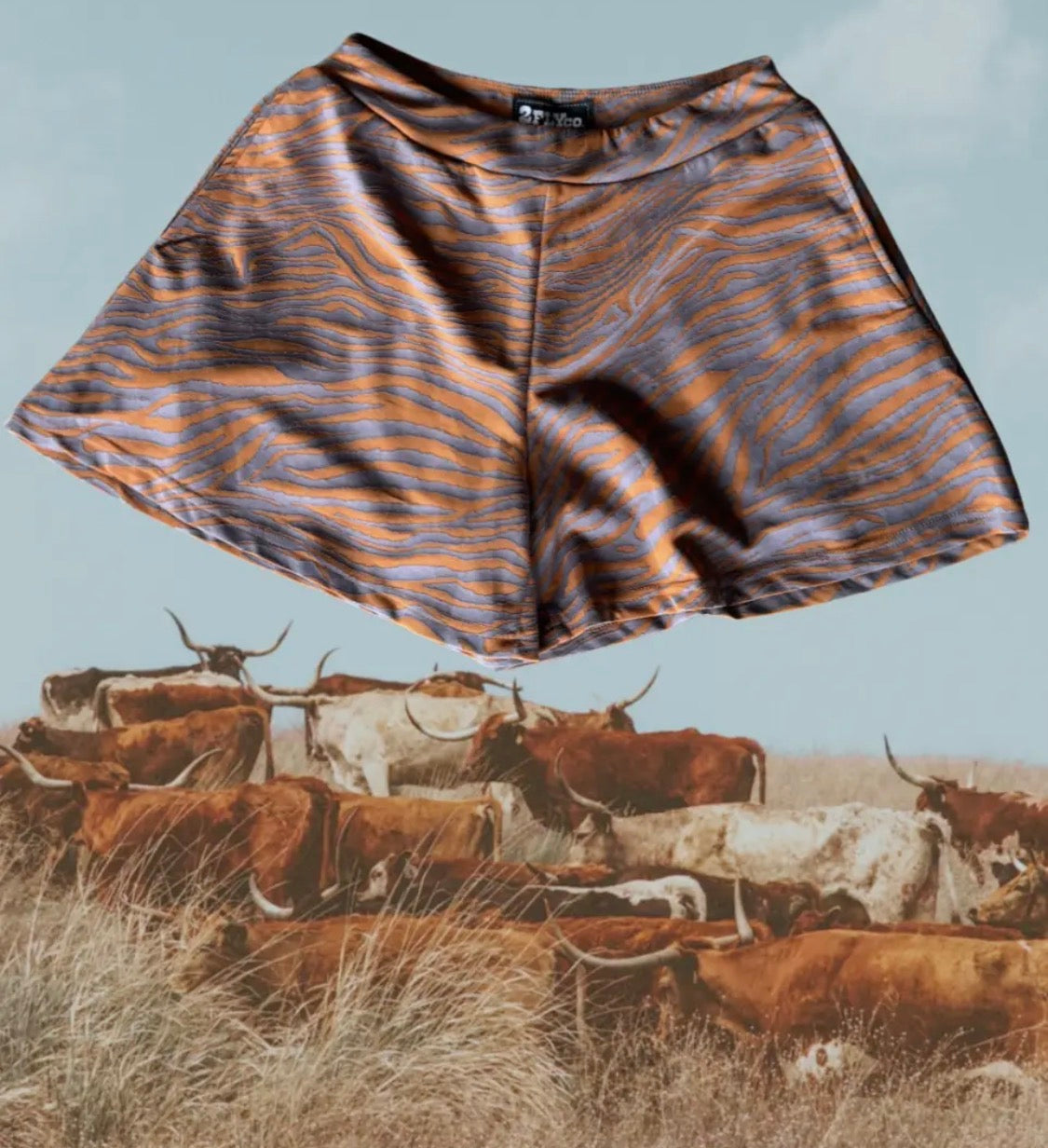 Rust Zebra Shorts