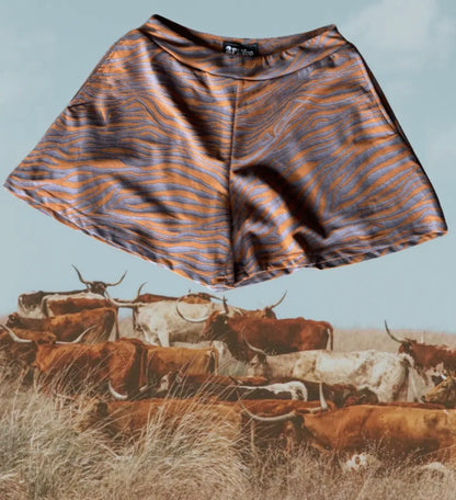 Rust Zebra Shorts