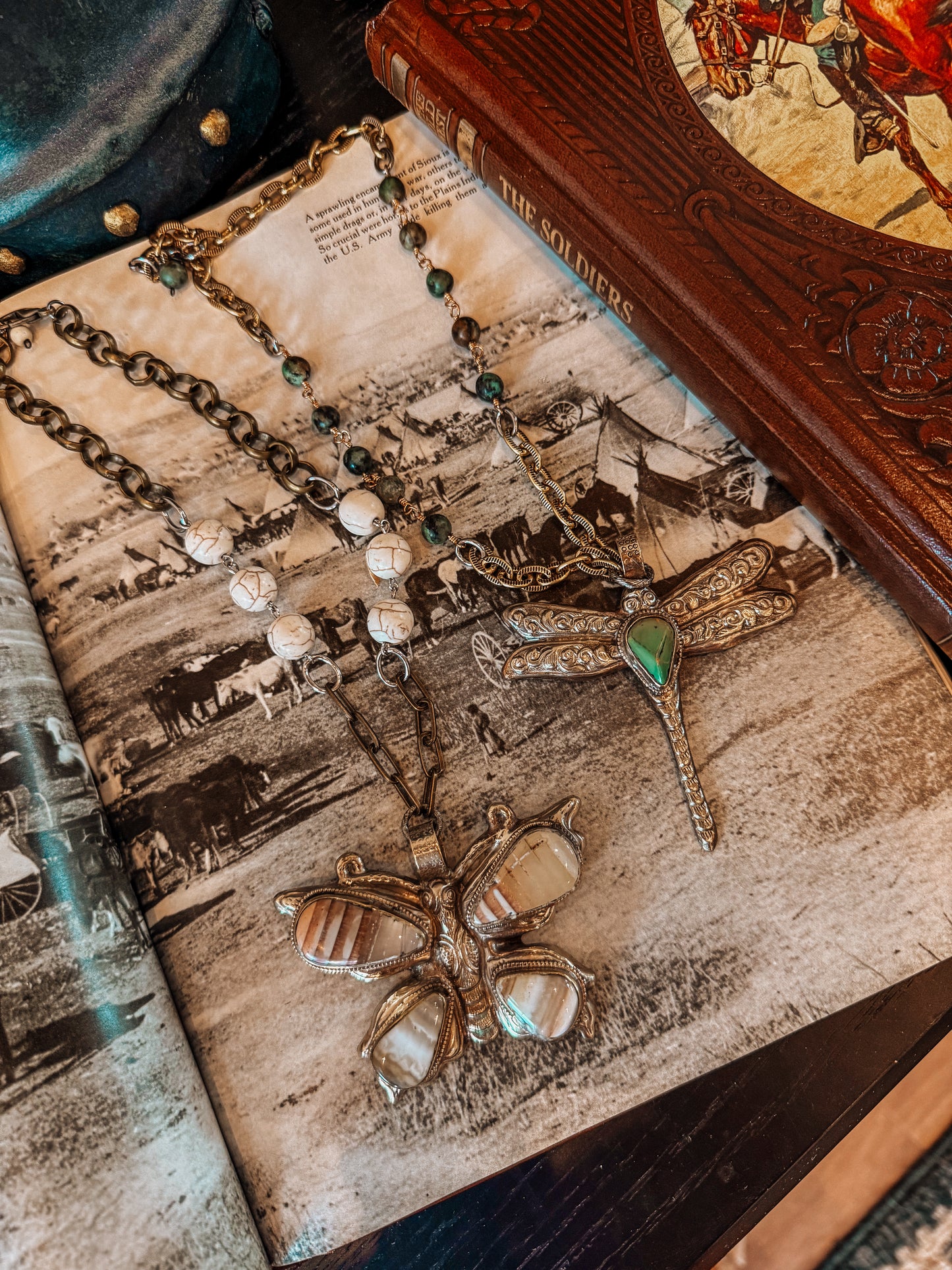 Butterfly Stone Necklace