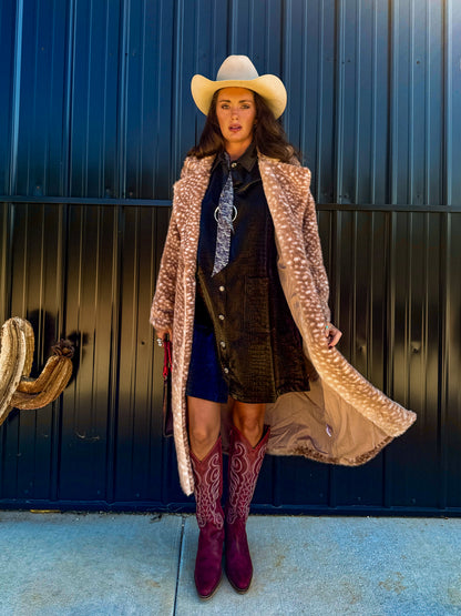 The High Roller Deer Print Coat