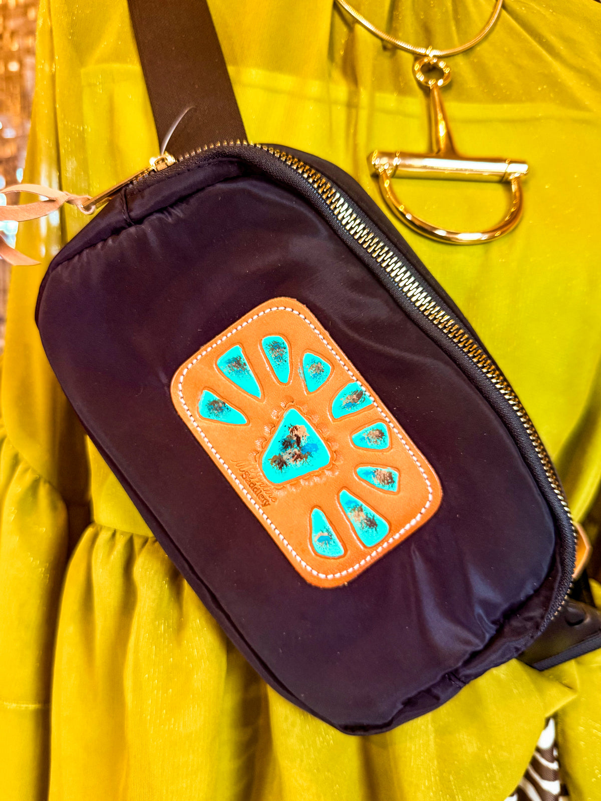 Tooled Leather Bum Bags