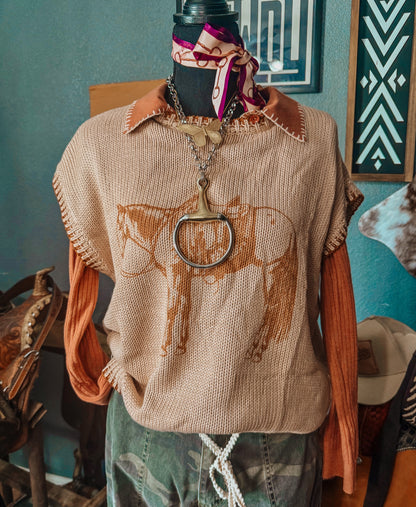 Cowpony Sweater Vest