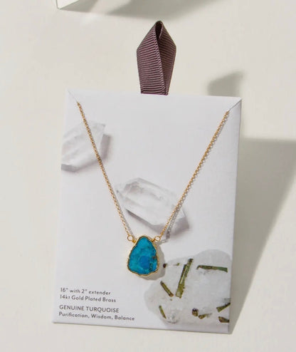 Gold Turquoise Necklace