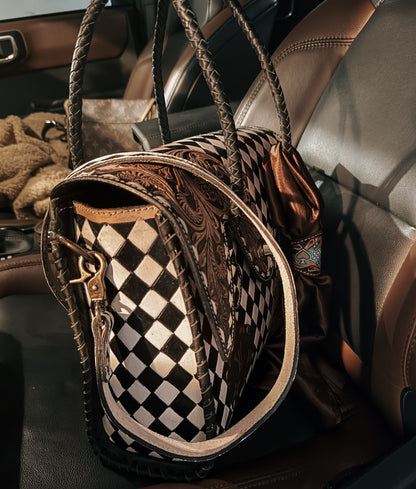 Boujee Checkered Tote