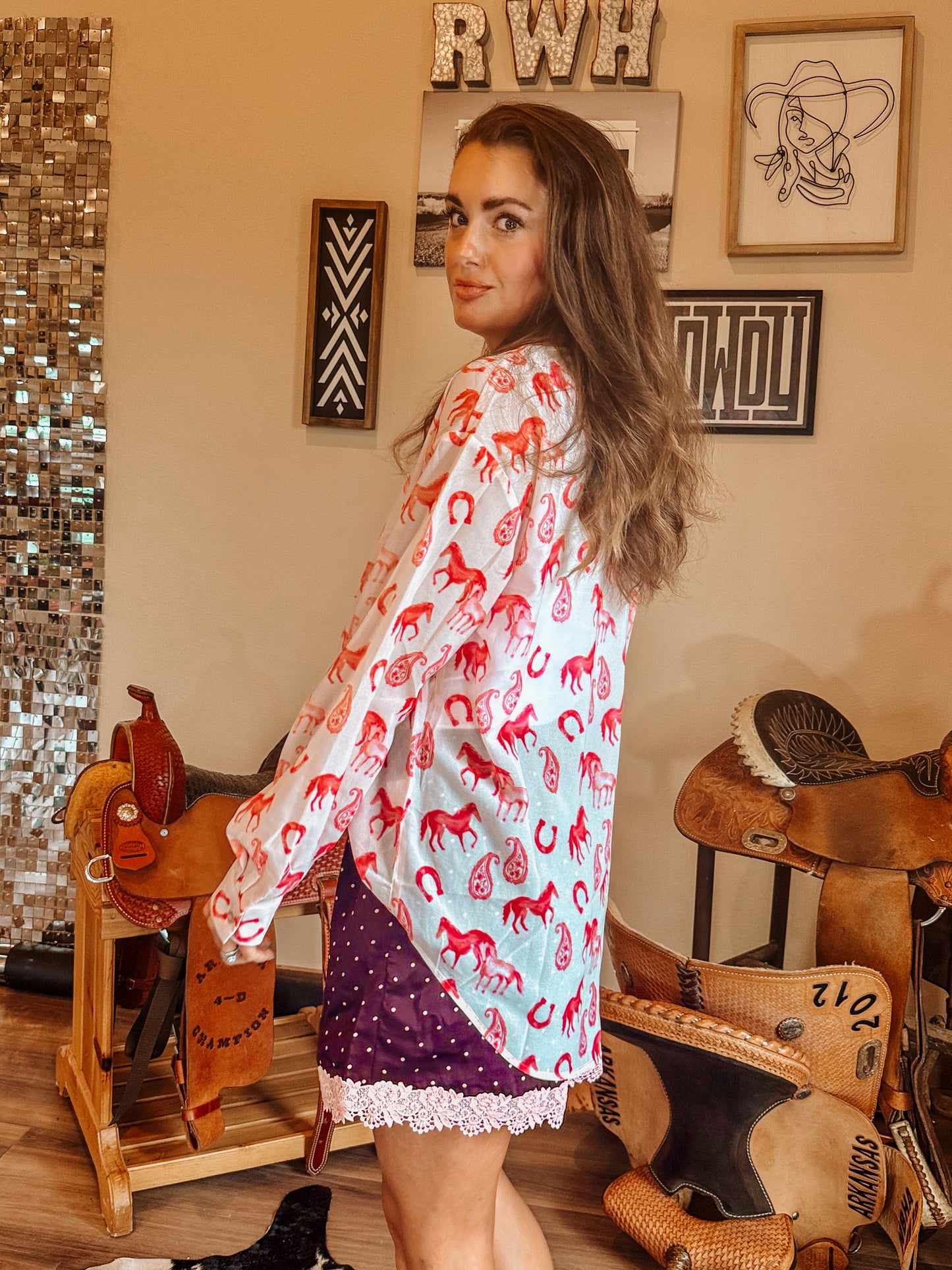 Pink Pony Club Button Up