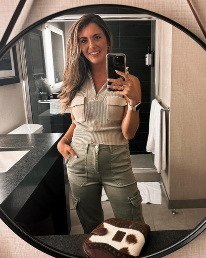 Half Zip Vest Tank