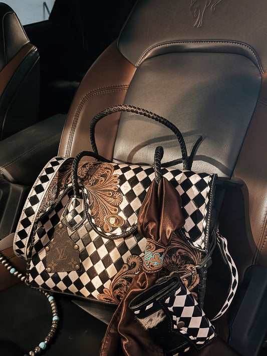 Boujee Checkered Tote
