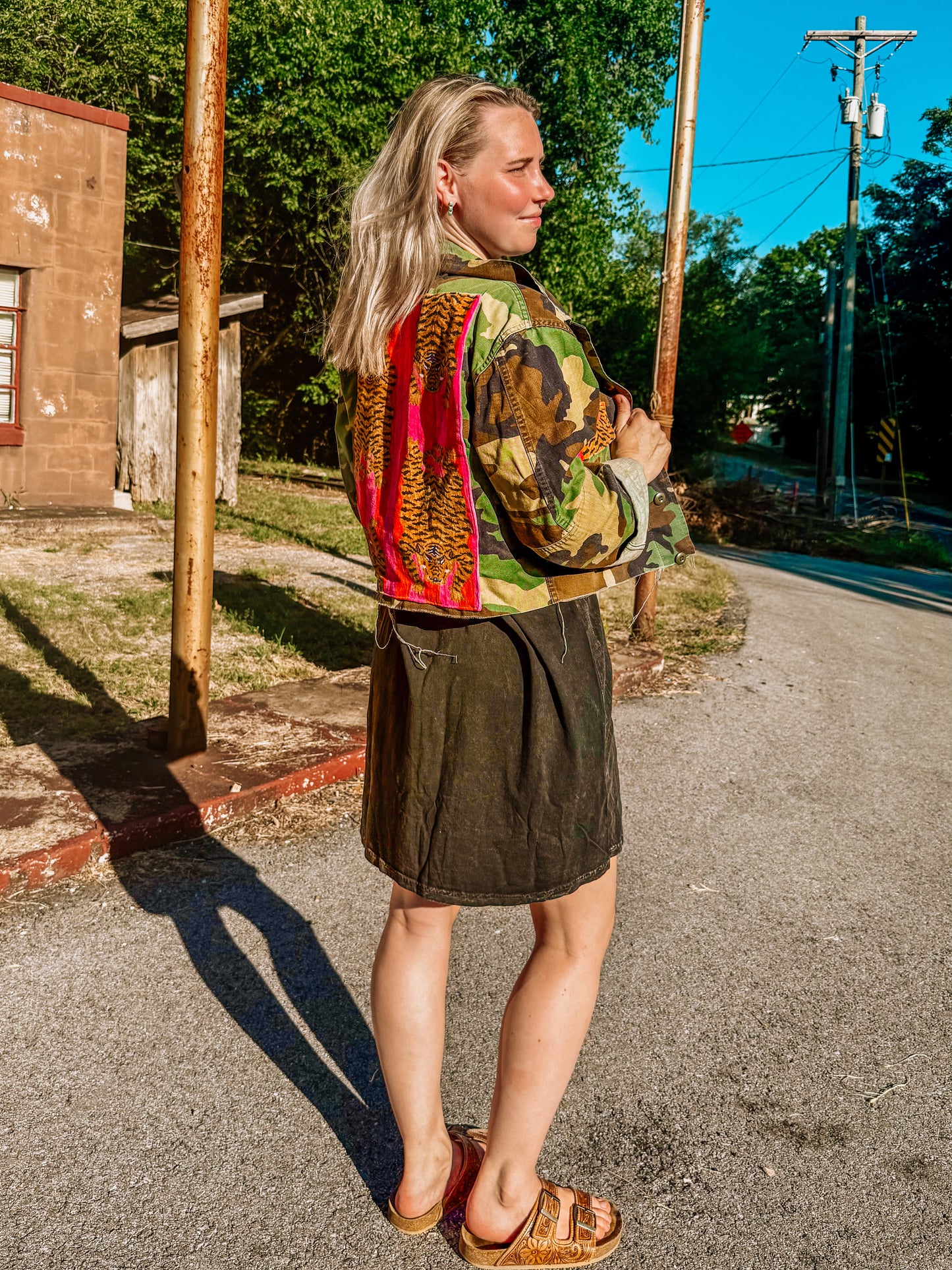 Reworked Military Cropped Jacket