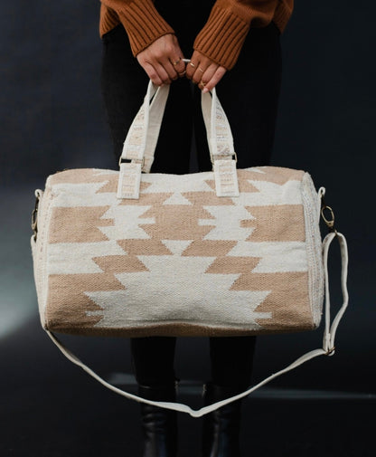 Cream & Aztec Duffel