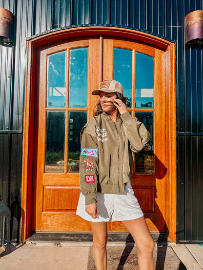 West Coast Embroidered Bomber Jacket
