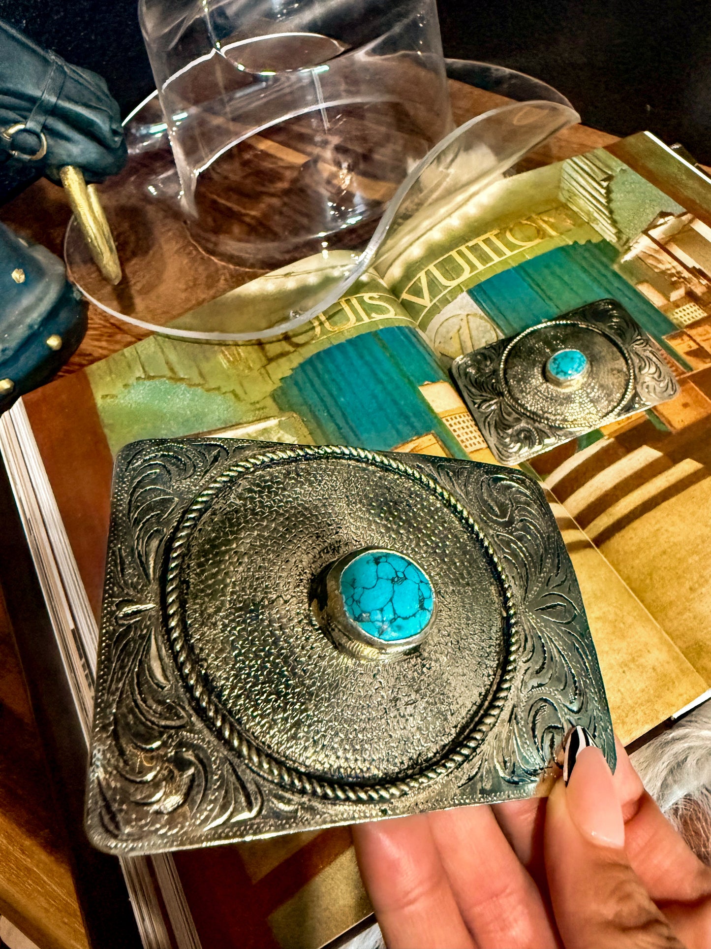 Turquoise Belt Buckle
