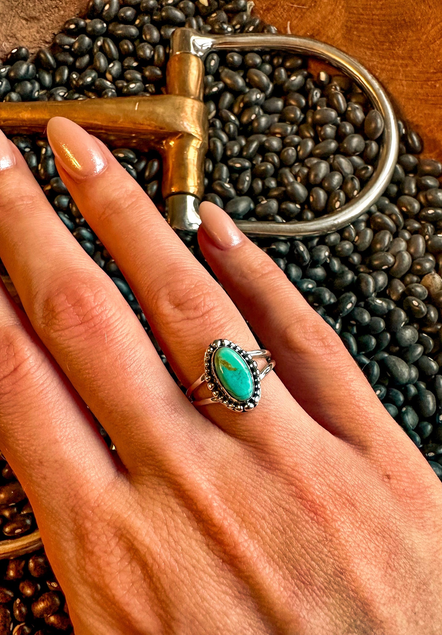 Loro Authentic Turquoise Ring