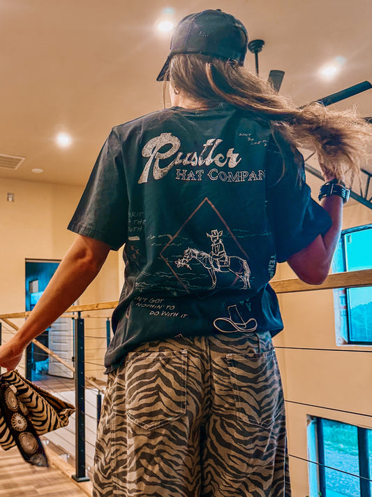 Washed Rustler Hat Tee