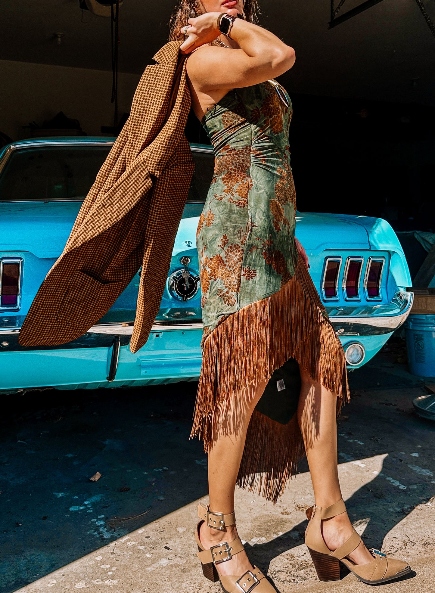 Velvet Western Hippie Dress