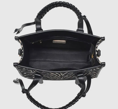 Zealous Zebra Tote (Brown)
