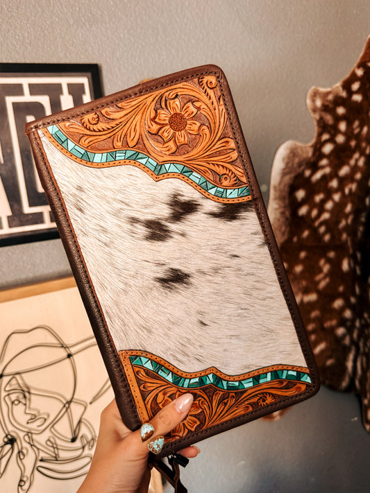 Tooled Leather Travel Case