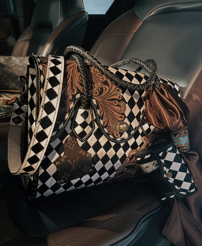 Boujee Checkered Tote