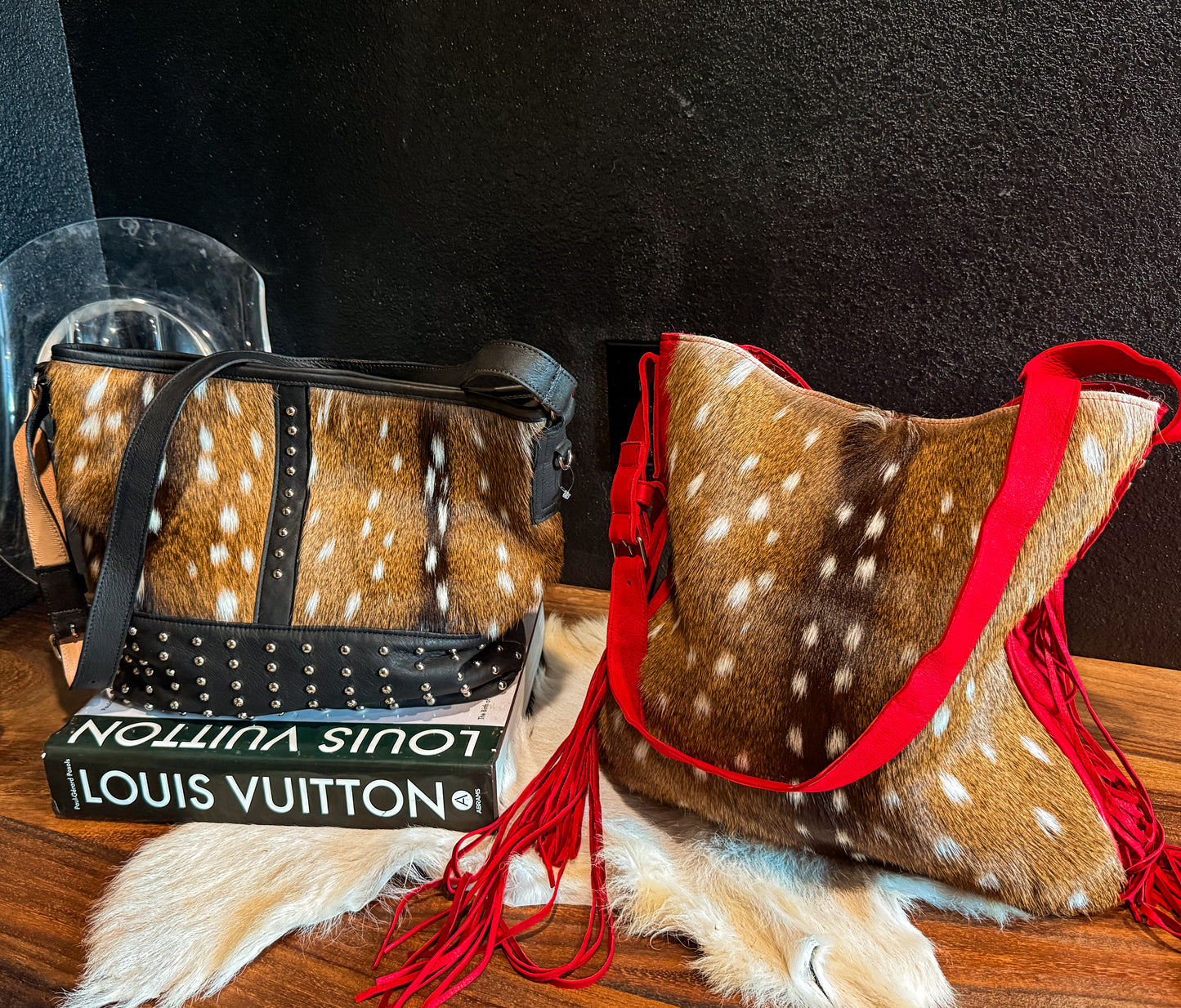 Axis Deer Leather Bag￼
