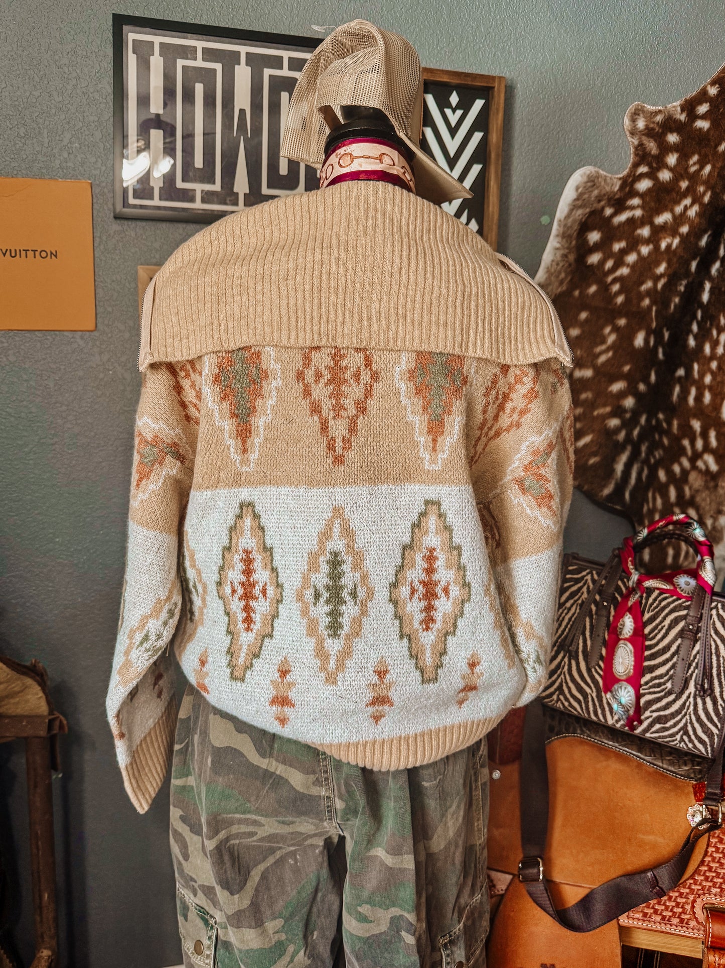 Breckenridge Aztec sweater￼