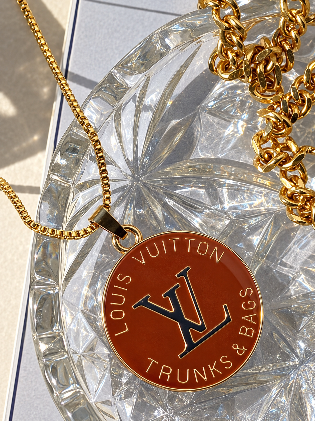 Vintage Repurposed Trunk Charms Necklace