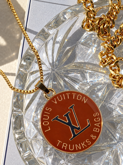 Vintage Repurposed Trunk Charms Necklace