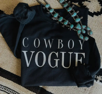 Cowboy Vogue Embroidered Sweatshirt