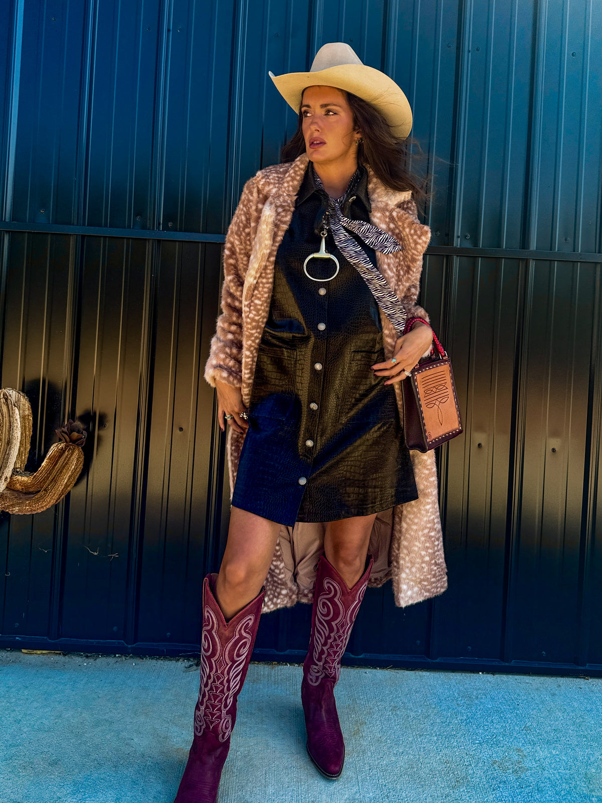 The High Roller Deer Print Coat