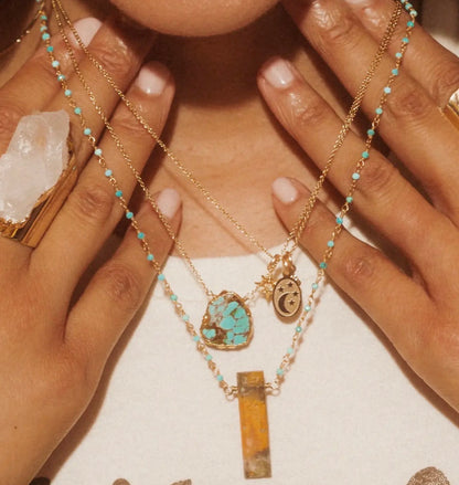 Gold Turquoise Necklace