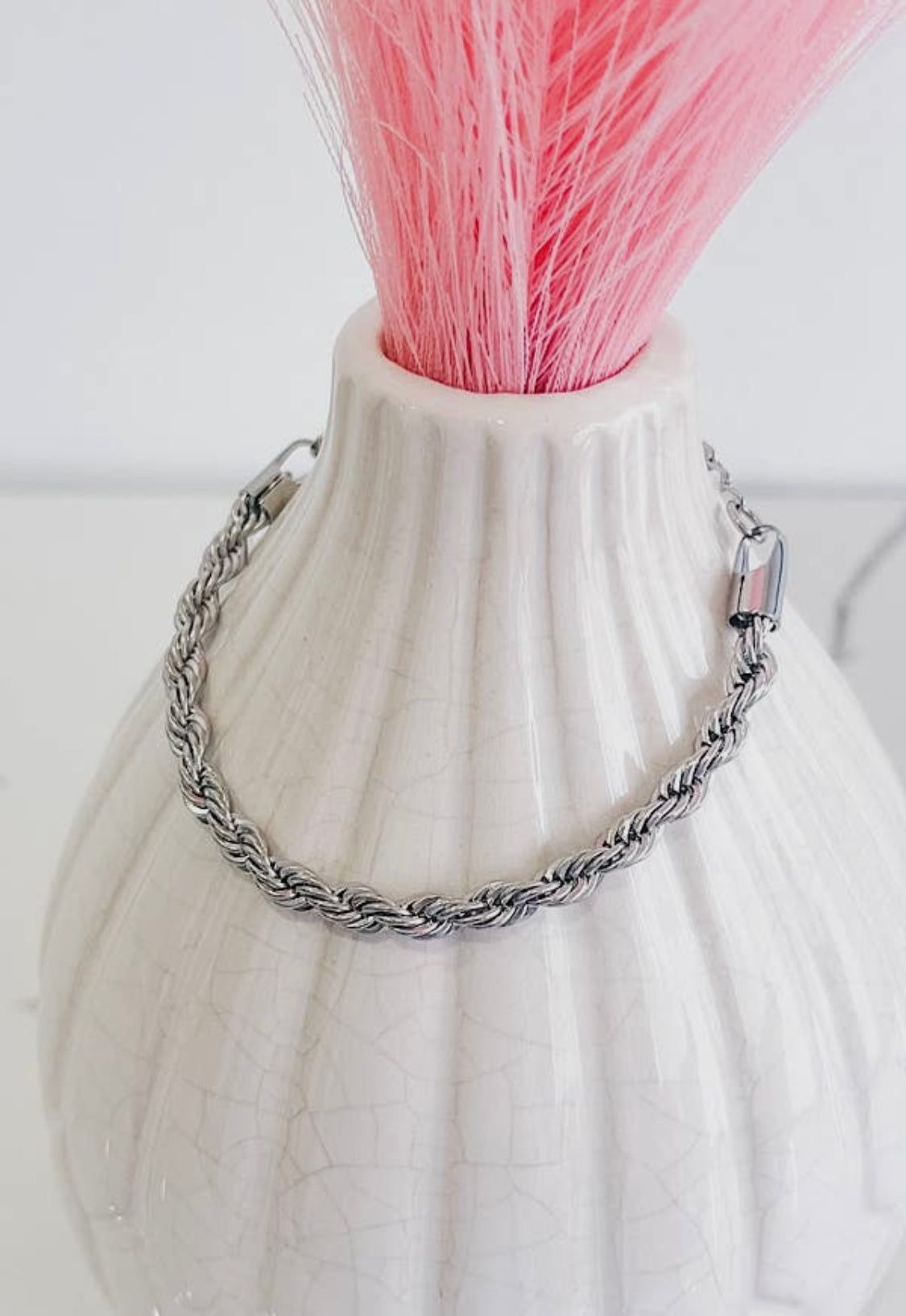 Silver Rope Bracelet