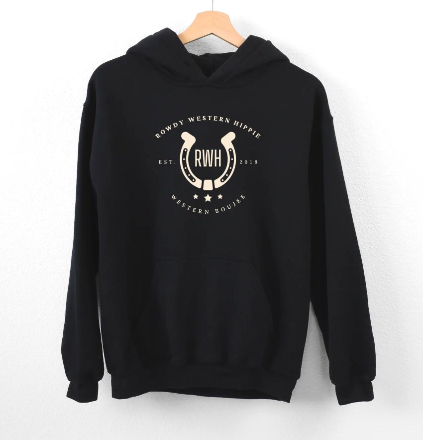 Rowdy Western Hippie Logo Hoodie