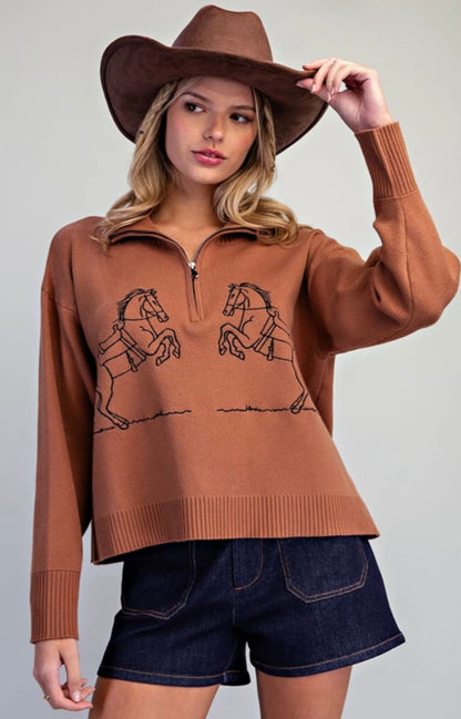 The Rowdy Rider Half-Zip