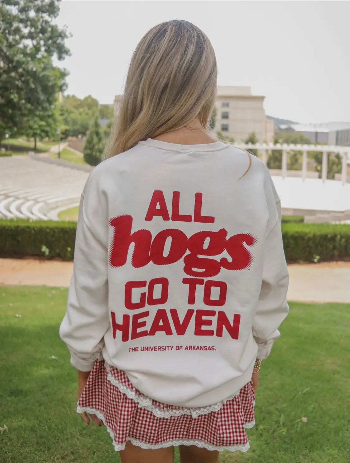 Arkansas All Hogs go to heaven Sweatshirt