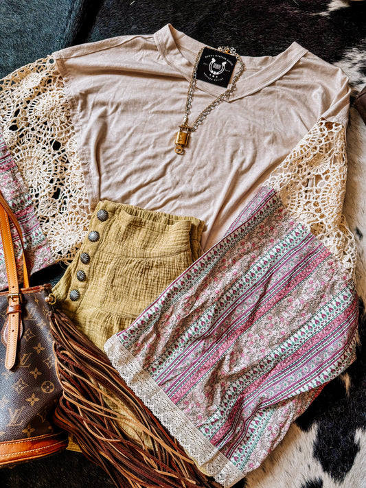 Bell Hippie Sleeves Top