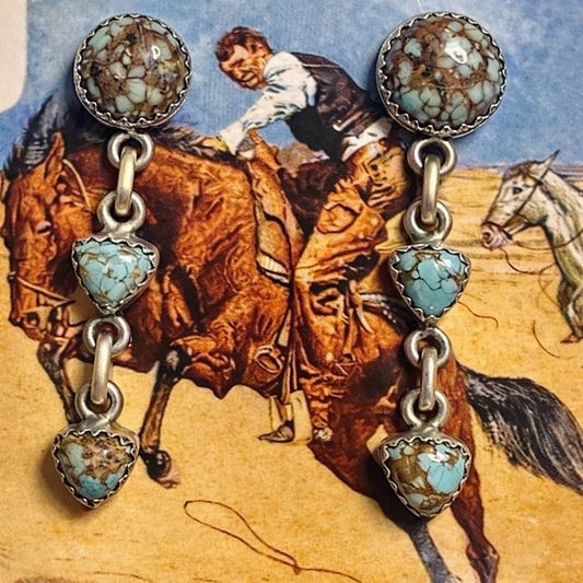 Authentic Turquoise Dangle Earrings