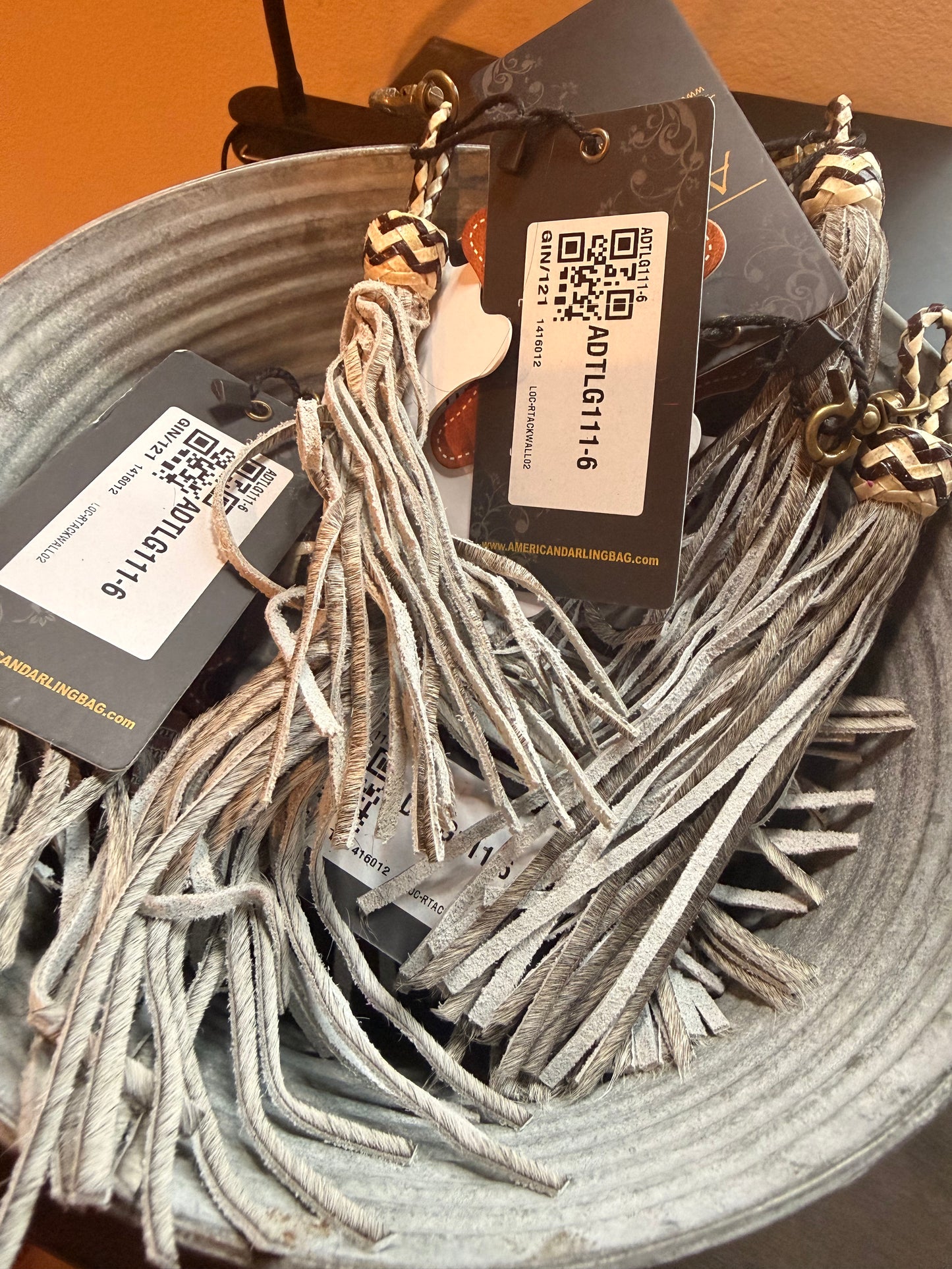 Leather Fringe Keychain