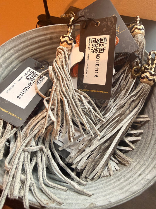 Leather Fringe Keychain