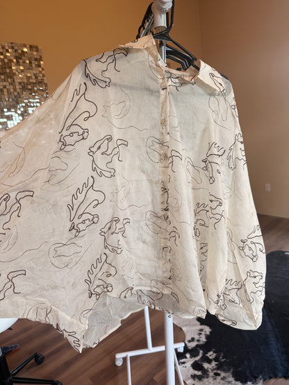 One size fits all Horse top. (Damaged) ￼