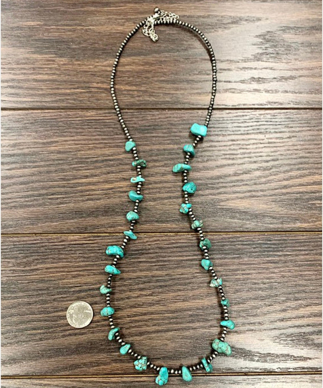 Navajo Pearl Natural TQ Necklace