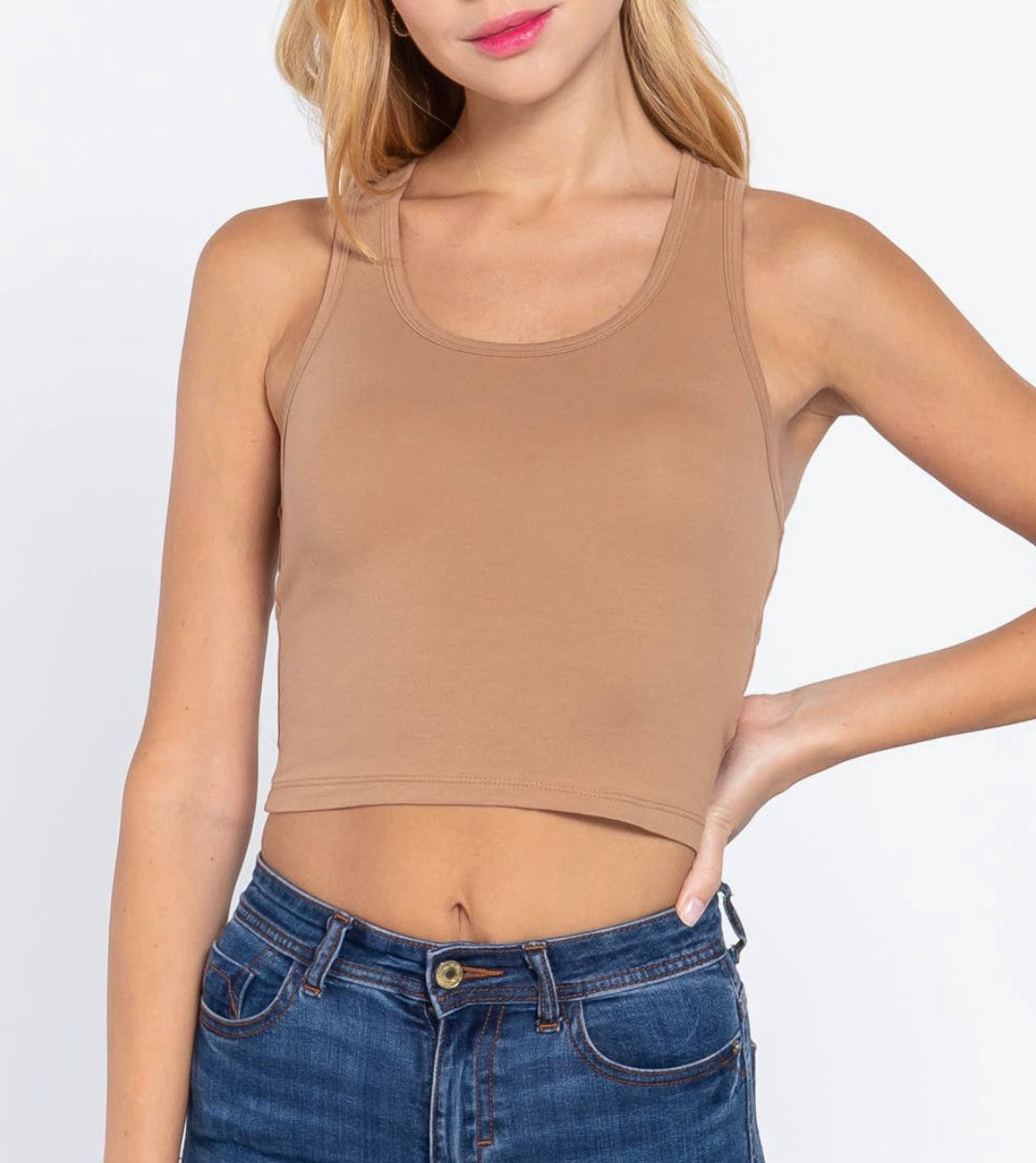 Nude Crop Tank